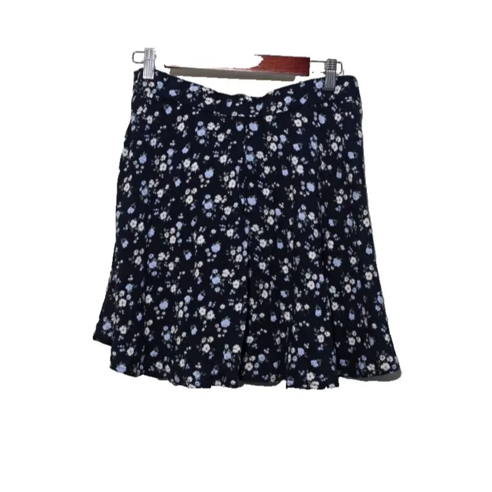 Hollister Mini Skirt Large Ultra High Rise Floral 90s Style Ditzy Casual Retro - Picture 2 of 15